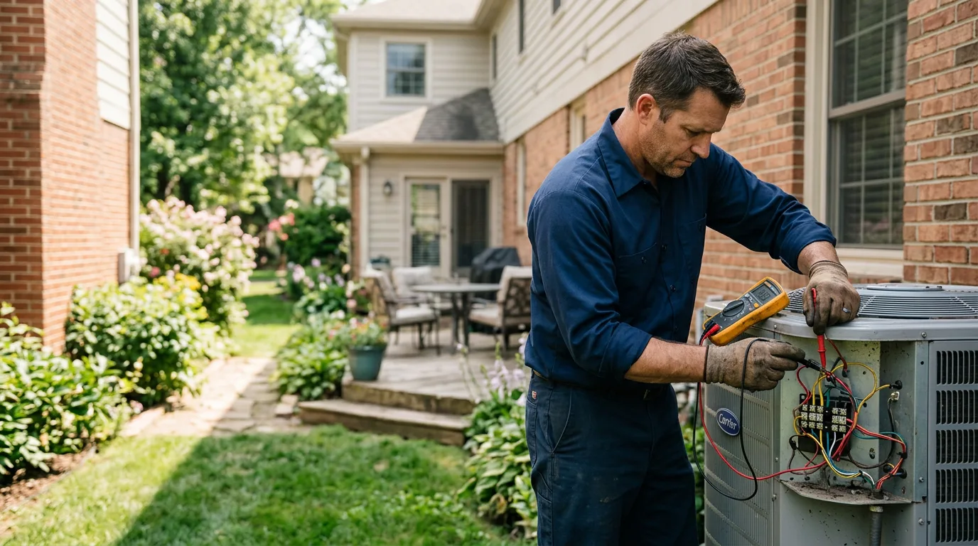 HVAC technician working near Saint Paul Park, MN